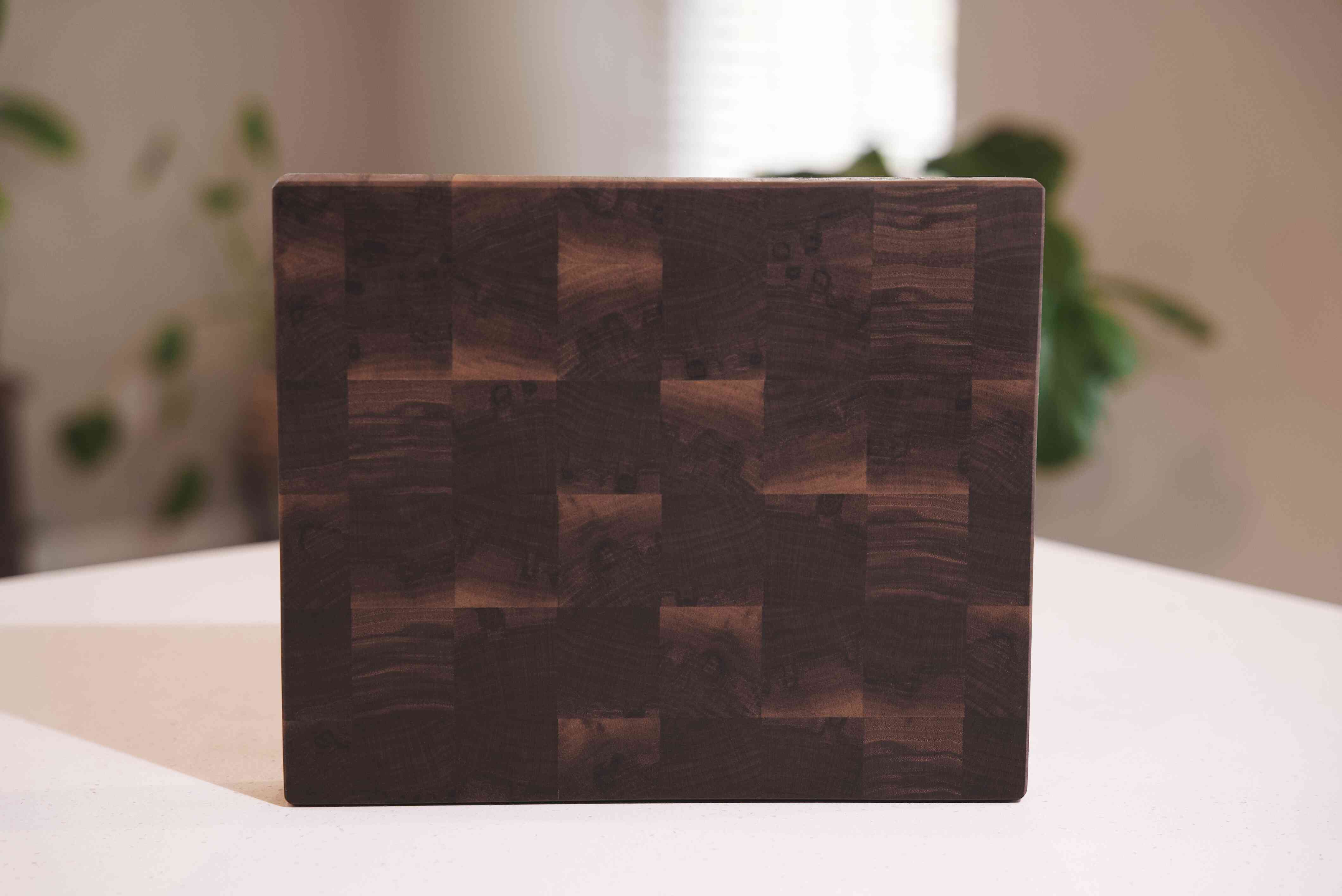 medium walnut end grain cutting board