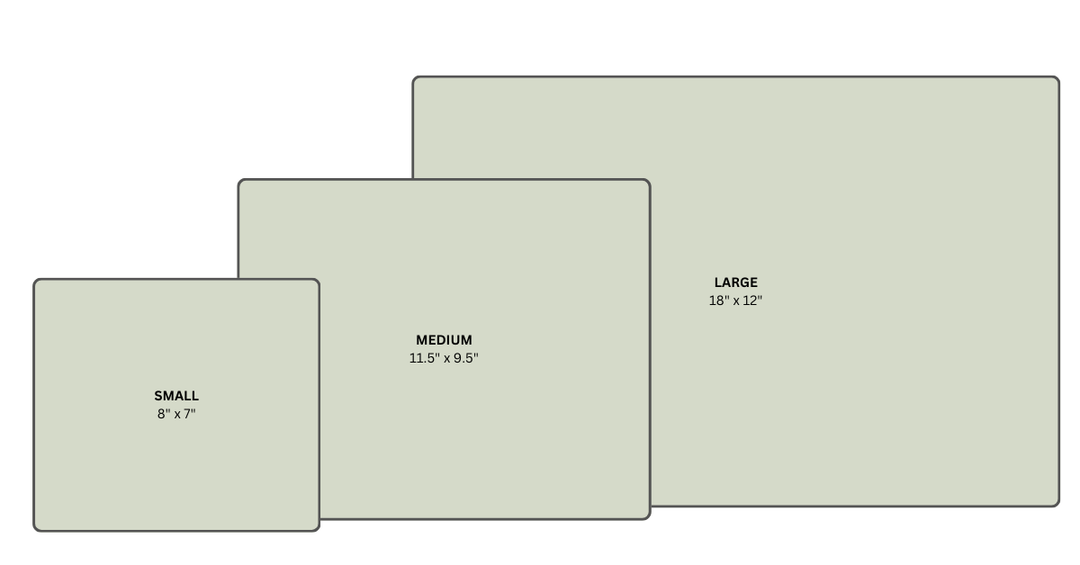 Superior Wood Co Cutting Board Sizing Chart